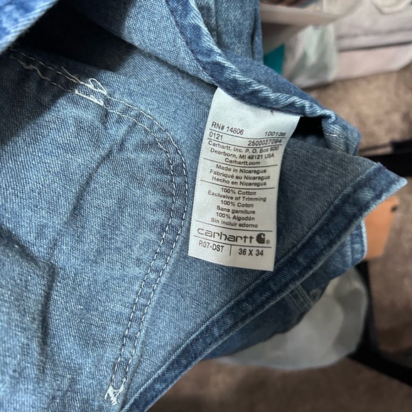 Mens CARHART overalls in new condition sz 36-34 - Picture 2 of 5